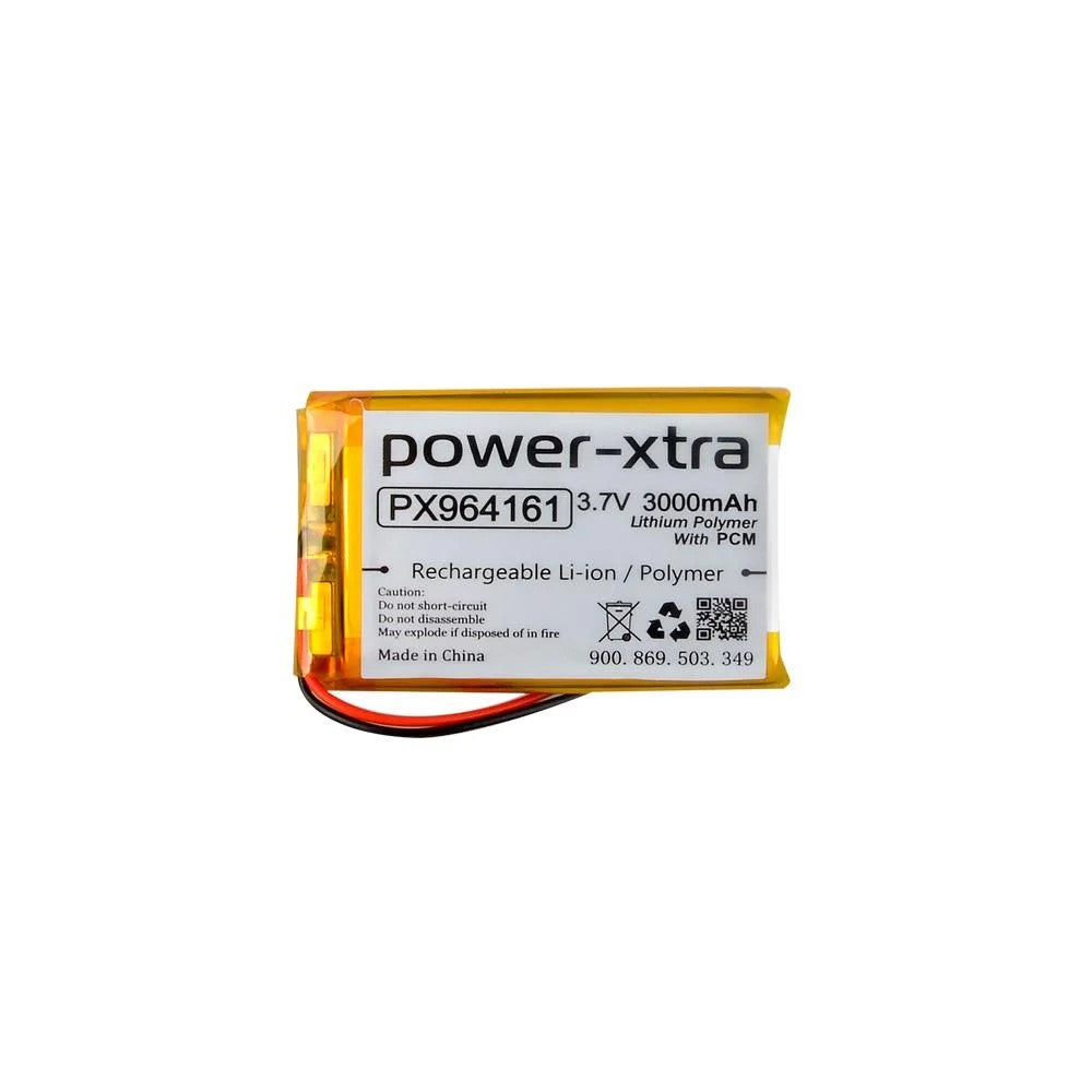 Power-Xtra PX964161 - 3.7V 3000 mAh Li-Polymer Pil - Devreli - 3.0A