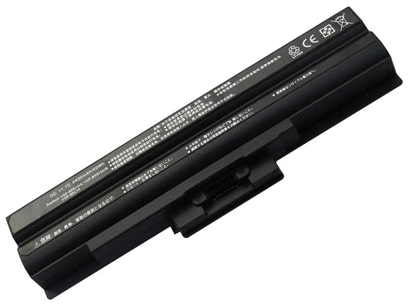 RETRO Sony Vaio VGP-BPS13, VGP-BPS21 Notebook Bataryası - Siyah - 6 Cell