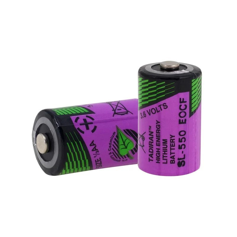 Tadiran SL-550/S, TLH-5902/S 1/2AA 3.6V Li-SOCI2 Lithium Pil - High Temp