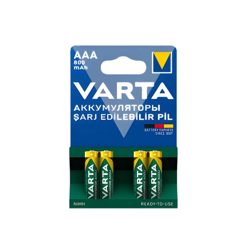 Varta 56813101404 Recycled AAA 800 mAh İnce Kalem Pil 4lü