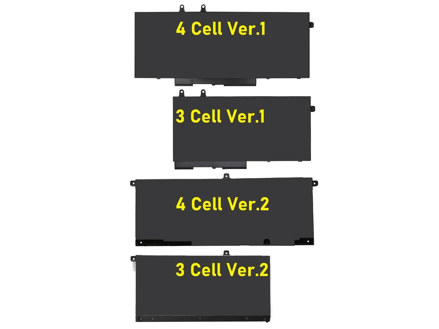 Dell Inspiron 7500 2-in-1 Notebook Bataryası - Pili / RETRO - 4 Cell - Ver.1 - 15.2V
