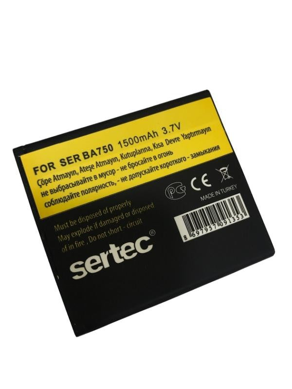 SERTEC - SONY / ERİCSON SR-BA750 Uyumlu Batarya