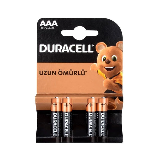 Duracell AAA İnce Kalem Pil 4lü