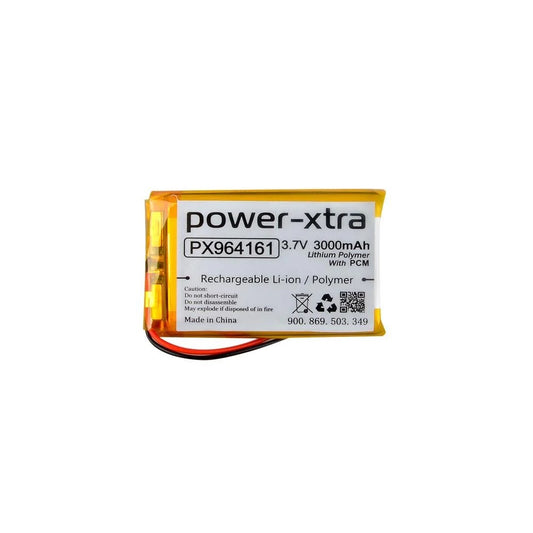 Power-Xtra PX964161 - 3.7V 3000 mAh Li-Polymer Pil - Devreli - 3.0A