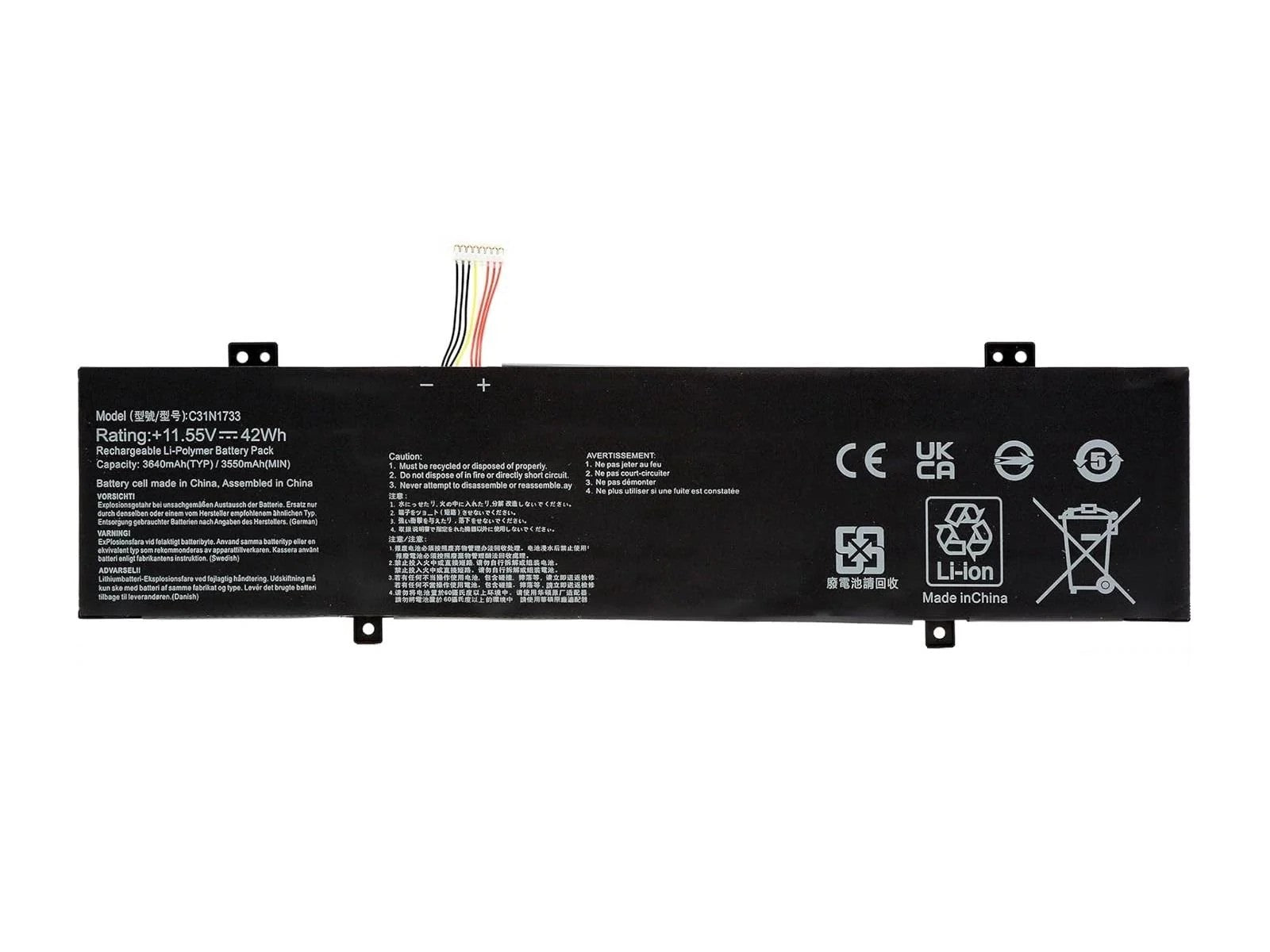 RETRO Asus TP412U, C31N1733 Notebook Bataryası