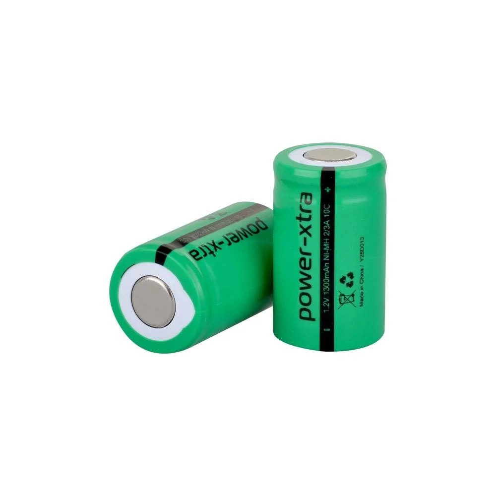 Power-Xtra 1.2V  2/3A 1300 mAh Ni-Mh Şarjlı Pil - Power Type - 10C