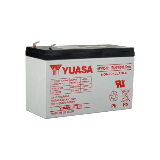 Yuasa NPW45-12 - 12V 9 Ah Bakımsız Kuru Akü - 45W