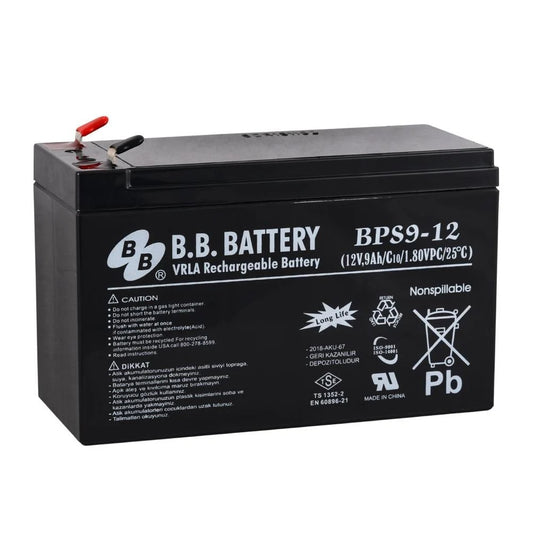 BB BPS9-12FR 12V 9 Ah Bakımsız Kuru Akü