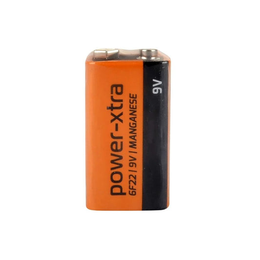 Power-Xtra 6F22/9V Size Zinc Manganez Pil - Tekli Shrink