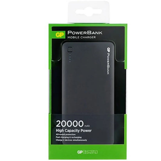 GP GP3C20ABE Powerbank Li-ion 20000 mAh Harici Batarya Siyah