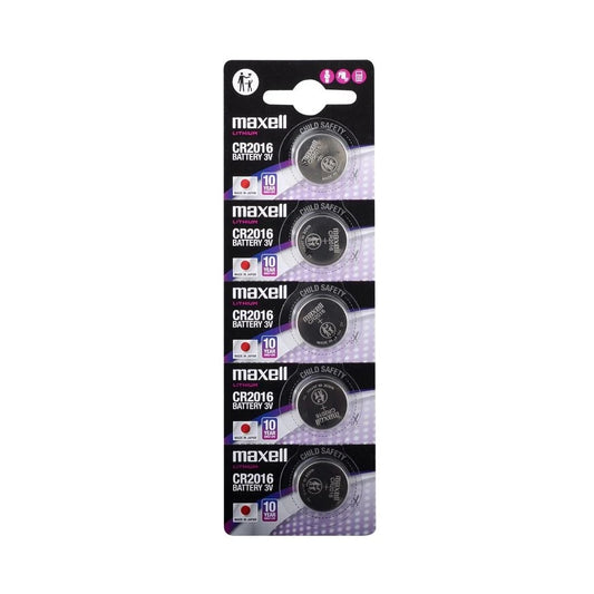 Maxell CR2016 Lithium Pil 5li Blister - Gri Paket