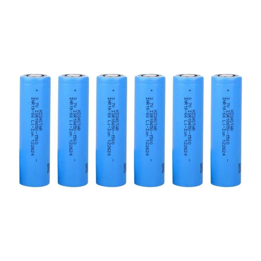 Highstar - ISR18650-1500 - 3.7V 1500 Mah Li-ion Şarjlı Pil - 30A 6 Lı Paket