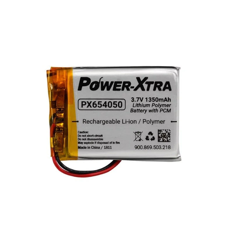 Power-Xtra PX654050 - 3.7V 1350 mAh Li-Polymer Pil - Devreli