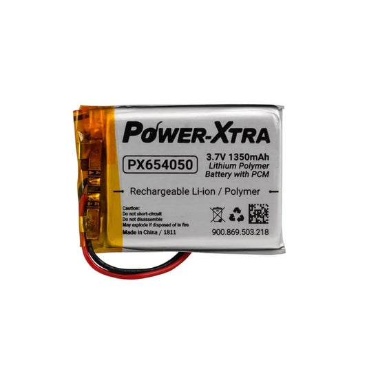 Power-Xtra PX654050 - 3.7V 1350 mAh Li-Polymer Pil - Devreli
