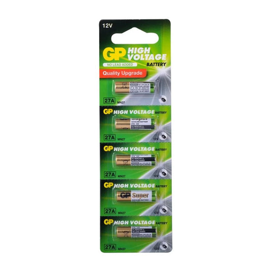 GP Super Alkaline - 27A-C5 12V Alkalin Pil - 5li Blister