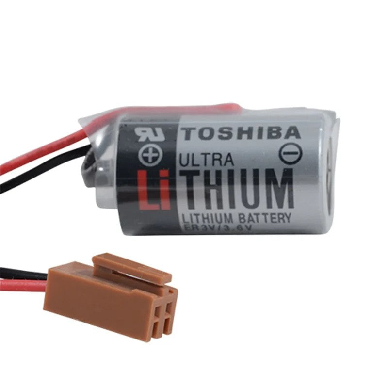 Toshiba 1S1P - ER3V 3.6V Li-SOCl2 Lithium Pil -Kahverengi Soket