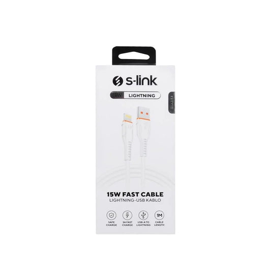 S-link SL-X242 1M 15W 3A Lightning Hızlı Data/Sarj Kablosu