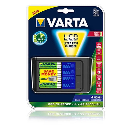 Varta 57675 LCD 15 Dakika Hızlı Şarj Cihazı (İ)