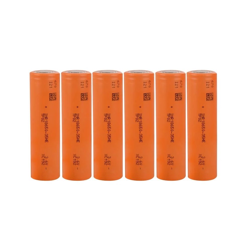 Tenpower INR18650-35HE - 3.7V 3500 Mah Li-ion Şarjlı Pil - 10A 6 Lı Paket