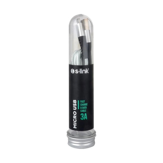 S-link SL-X241 1M 15W 3A Micro Usb Güvenli Hızlı Data + Sarj Kablosu