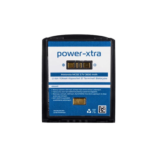 Power-Xtra - Motorola Symbol MC55 3.7V  3600mAh Yüksek Kapasiteli Li-ion El Terminali Bataryası