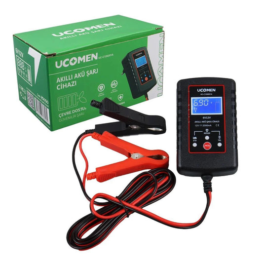 Ucomen UC-C120201A 6V / 12V 2Ah Akü Şarj Cihazı
