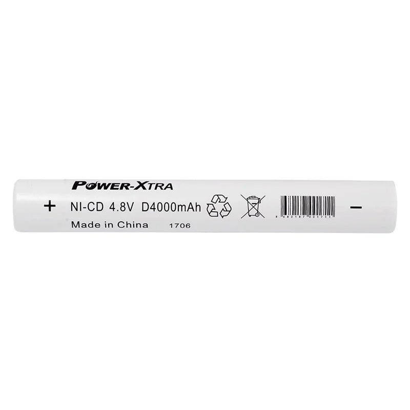 Power-Xtra 4S1P - 4.8V 4000 mAh D - Ni-Cd Şarjlı Batarya - BRK25-Pinsiz