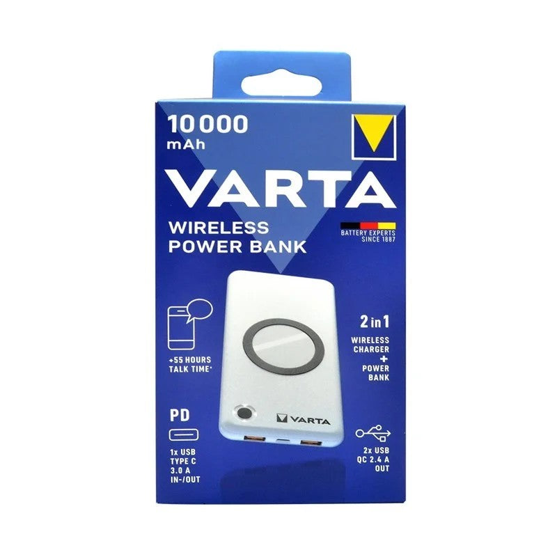 Varta 57913 Wireless Power Bank 10000 mAh