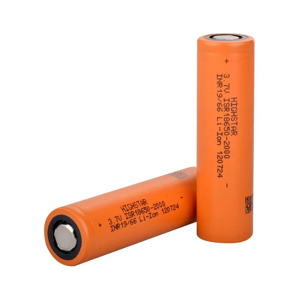 Highstar - ISR18650-2000 - 3.7V 2000 mAh Li-ion Şarjlı Pil - 30A