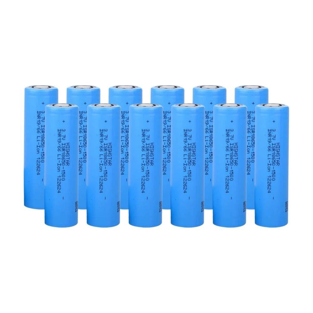 Highstar - ISR18650-1500 - 3.7V 1500 Mah Li-ion Şarjlı Pil - 30A 12 Li Paket