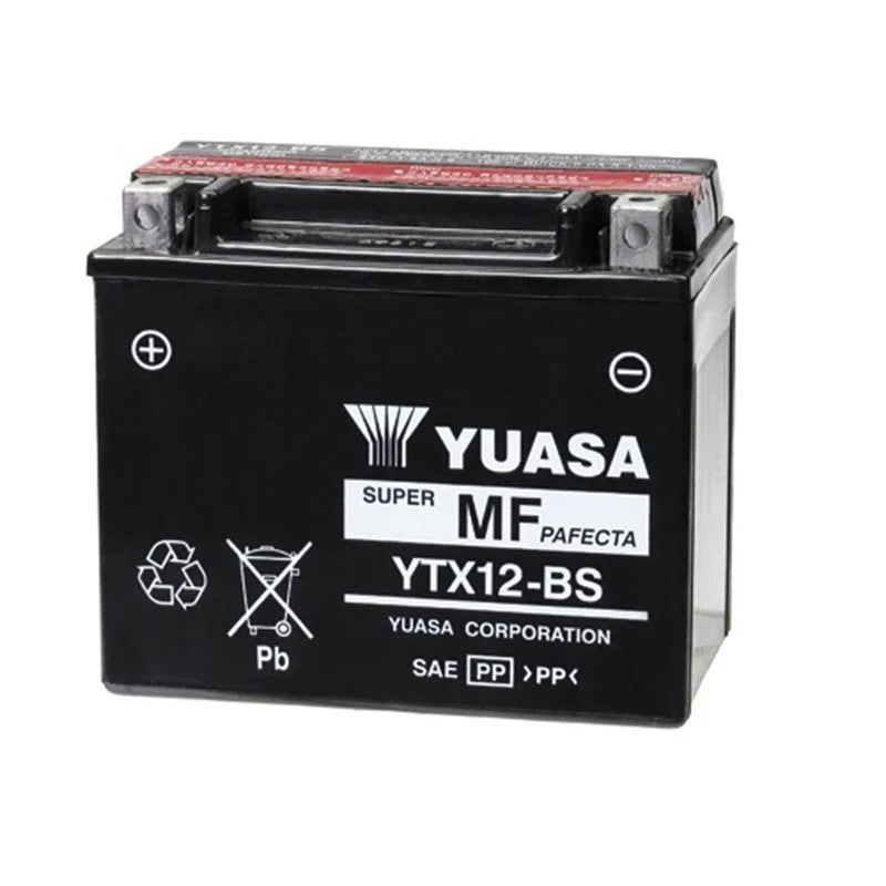 Yuasa YU-YTX12-BS 12V 10 Ah CCA 180 EN Motosiklet Aküsü