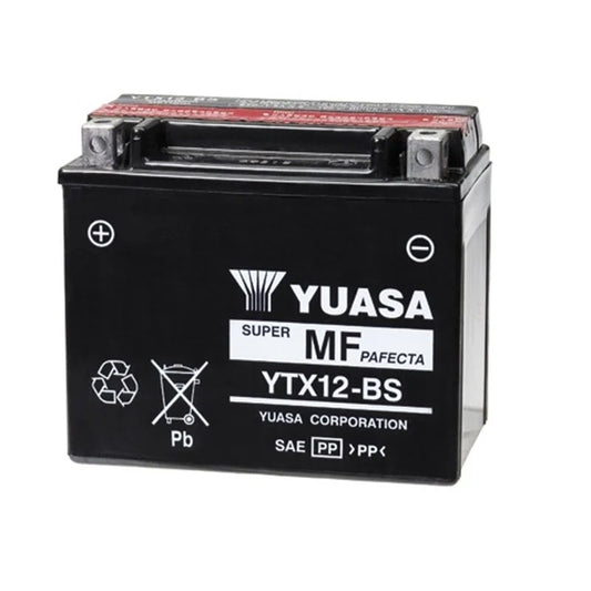 Yuasa YU-YTX12-BS 12V 10 Ah CCA 180 EN Motosiklet Aküsü