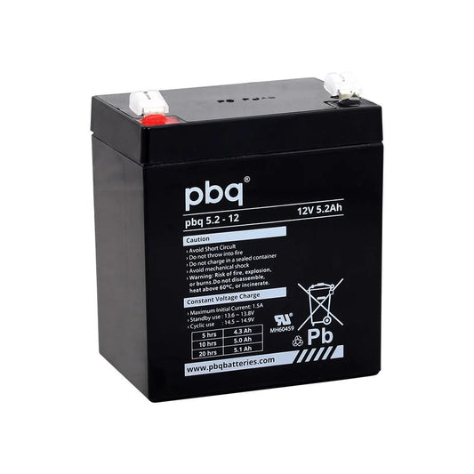 Pbq 12V 5.2 Ah Bakımsız Kuru Akü