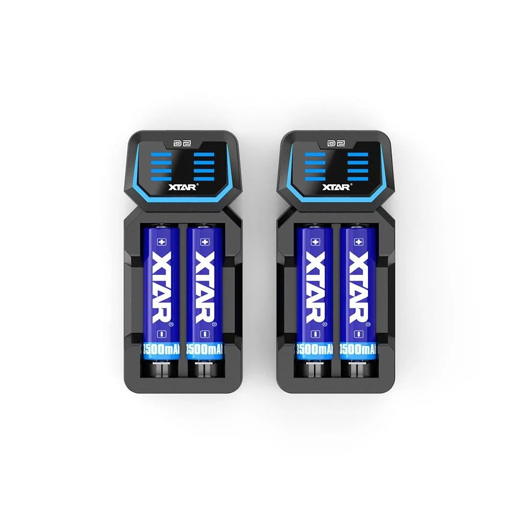 Xtar D2 - Taşınabilir Hızlı Li-ion Pil Şarj Cihazı / 2li