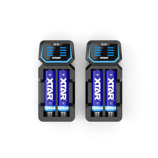 Xtar D2 - Taşınabilir Hızlı Li-ion Pil Şarj Cihazı / 2li