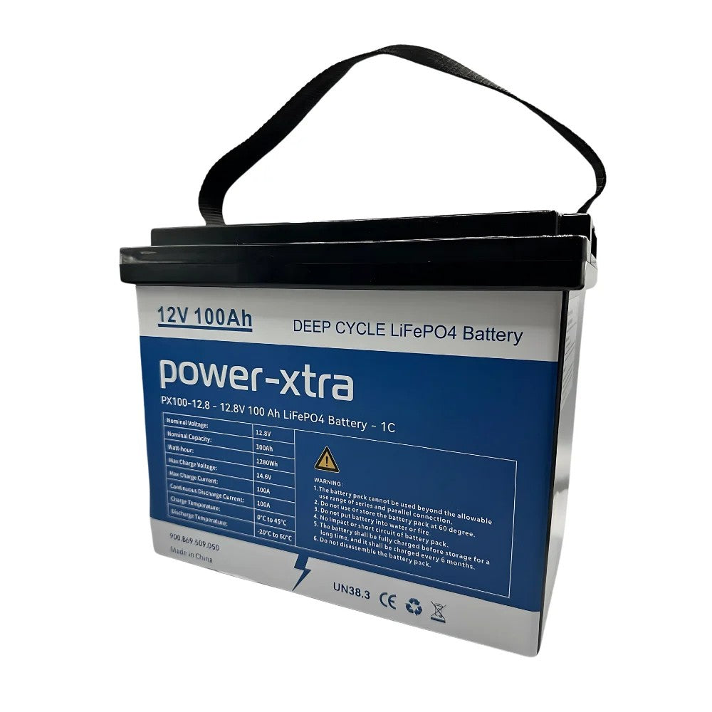 Power-Xtra PX100-12.8 - 12.8V 100 Ah LiFePo4 Akü