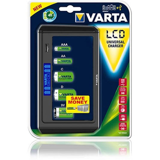 Varta 57678 LCD Universal USB Pil Şarj Cihazı (İ)