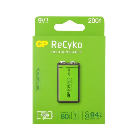 GP Recyko 9V 200 mAh Pil 1li