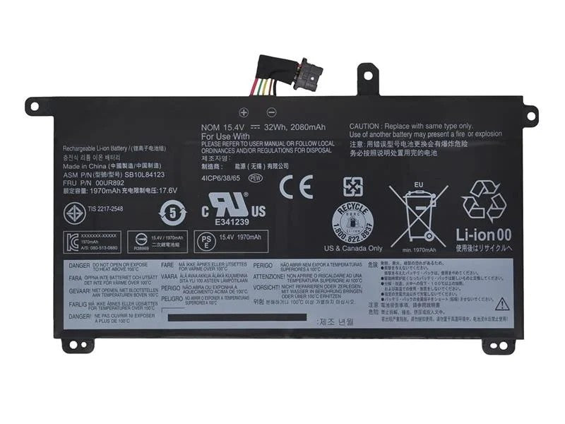 RETRO Lenovo ThinkPad T570, T580 Dahili (İç) Notebook Bataryası
