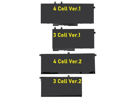 Dell Inspiron 7500 2-in-1 Notebook Bataryası - Pili / RETRO - 3 Cell - Ver.1