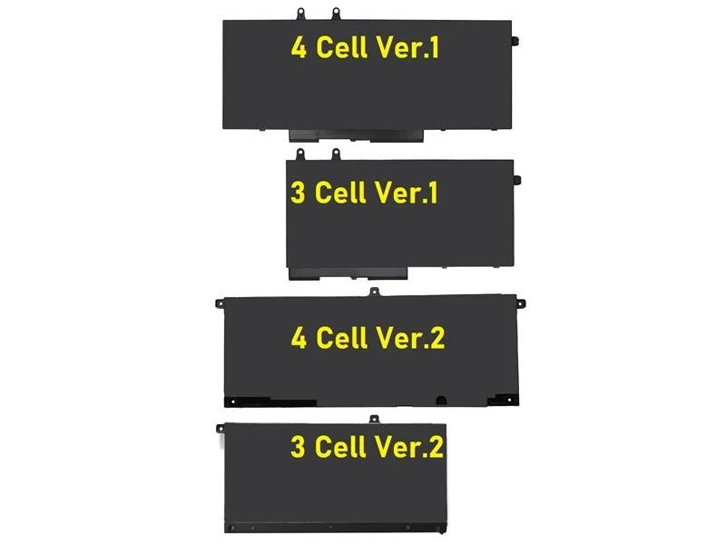 Dell Inspiron 7500 2-in-1 Notebook Bataryası - Pili / RETRO - 4 Cell - Ver.1 - 7.6V