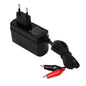 Power-Xtra 6W DC 6V  1A Priz Tipi Akü Şarj Adaptör (Krokodilli)