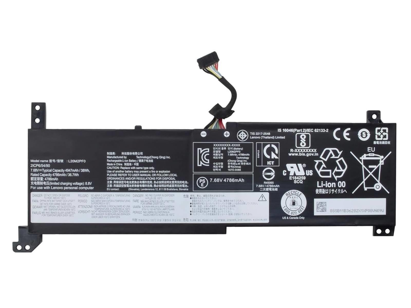 RETRO Lenovo L20M2PF0 Notebook Bataryası