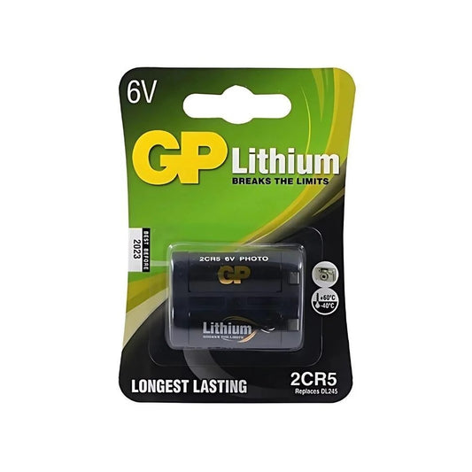 GP 2CR5 6V Fot.Makinası Pili 1li