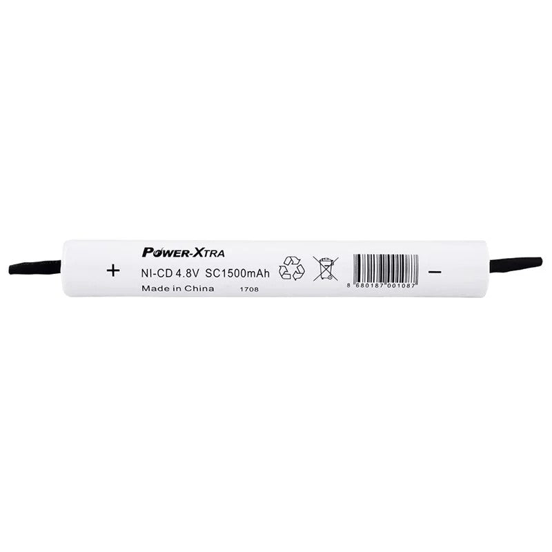 Power-Xtra 4S1P - 4.8V 1500 mAh SC - Ni-Cd Şarjlı Batarya - BRK25-Pinli