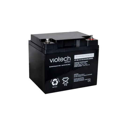 Viotech VT1240 12V 40 Ah Bakımsız Kuru Akü