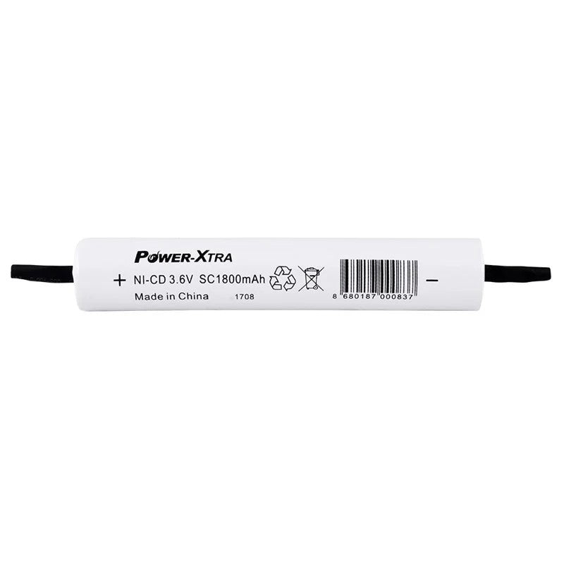 Power-Xtra 3S1P - 3.6V 1800 mAh SC - Ni-Cd Şarjlı Batarya - BRK24-Pinli