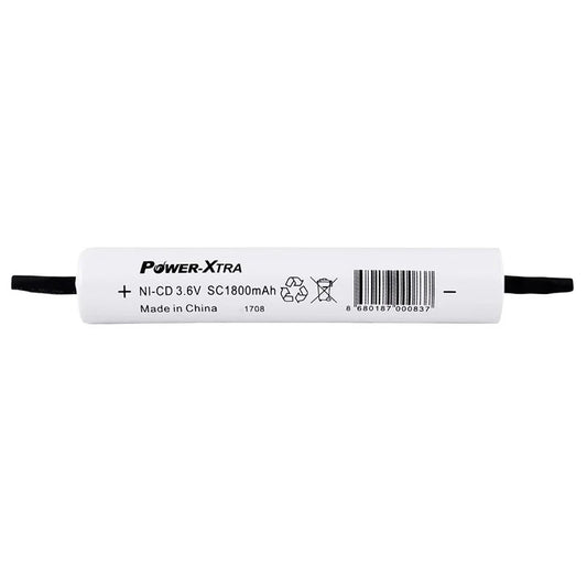 Power-Xtra 3S1P - 3.6V 1800 mAh SC - Ni-Cd Şarjlı Batarya - BRK24-Pinli