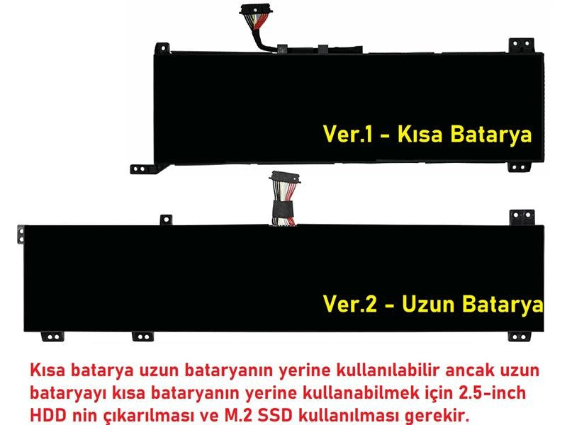 Lenovo Legion 5-15ARH05 Notebook Bataryası - Pili / RETRO - Ver.1