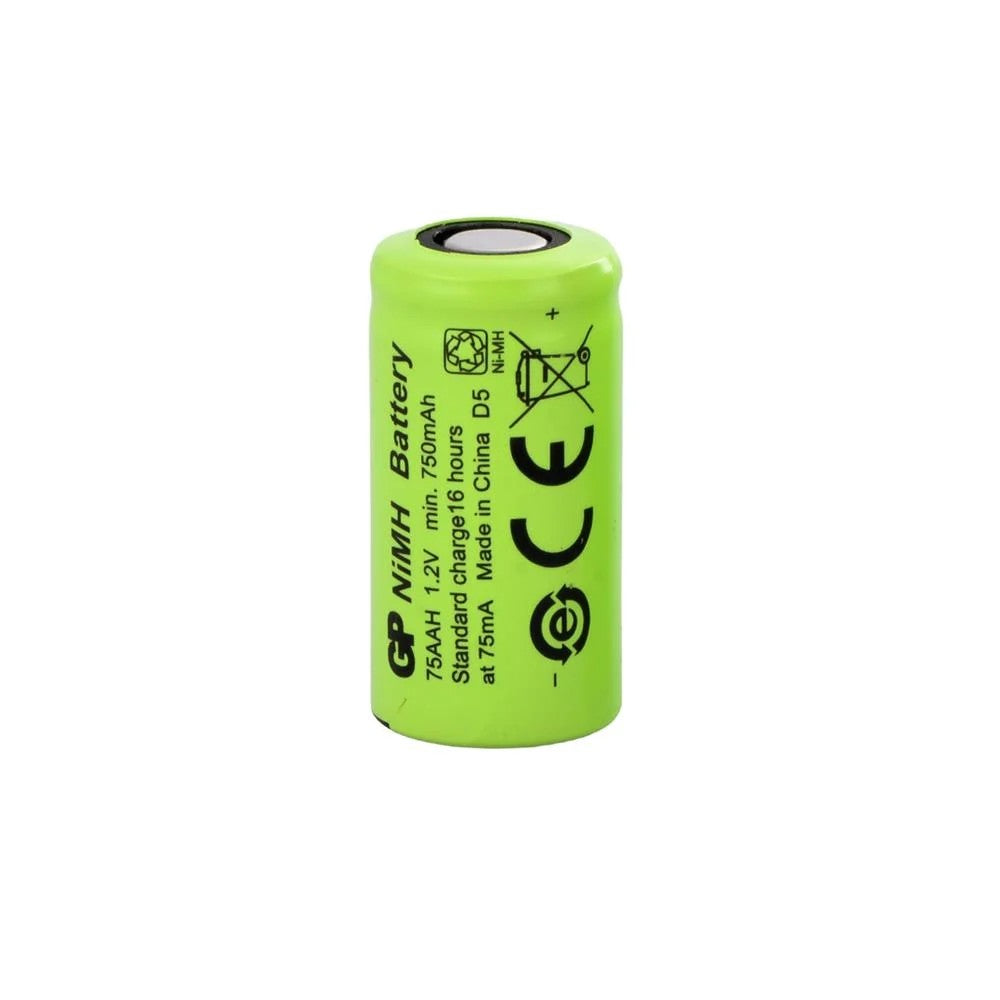 GP 75AAH - 2/3AA Size - 1.2V 750 mAh - Ni-Mh Şarjlı Pil